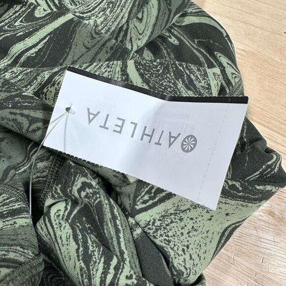 Athleta Transcend 7/8 Tight Sumi Marble Green Women's Size 3X New With Tags - Picture 8 of 11